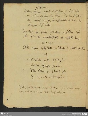 [Theologische Notizen, Gebete.]