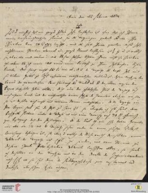 Brief von Joseph von Hammer-Purgstall an Friedrich Creuzer