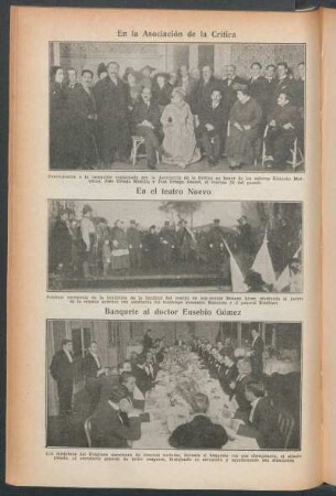 Banquete al doctor Eusebio Gómez