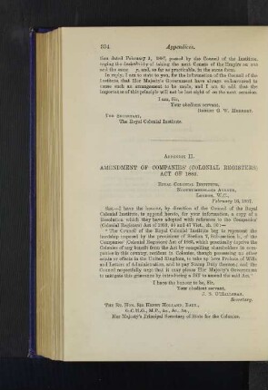 2. Amendment of Companies´ (Colonial Registers) Act of 1883.