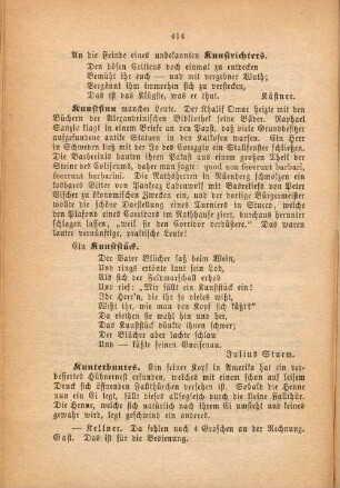 Kunstsinn mancher Leute.