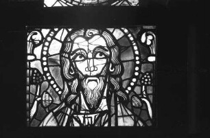 Straßburg (Frankreich): Ausstellung 1000 Jahre Glasfenster, Christuskopf aus Lyon
