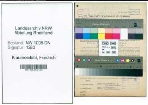 Entnazifizierung Friedrich Kraumendahl , geb. 18.01.1914 (Kaufmann)
