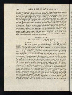 168-267, Membrum II. De Caussis Divortii.