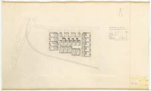 Bundesgartenschau, Karlsruhe 1967 Siedlung Im Eichbäumle: Lageplan 20 1:500