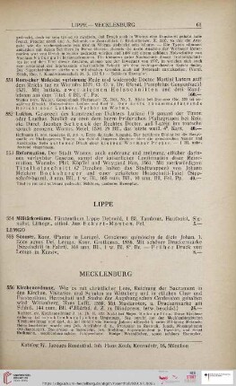 Lippe (Nr. 554 - 555)