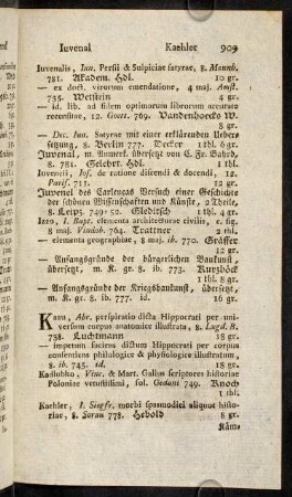 909-920, Kaau - Kenntnis