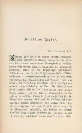 Zwölfter Brief