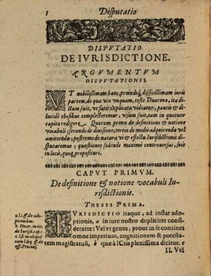 Dispvtatio De Ivrisdictione