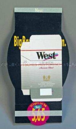 Werbeaufsteller für "West Lights Big Box"