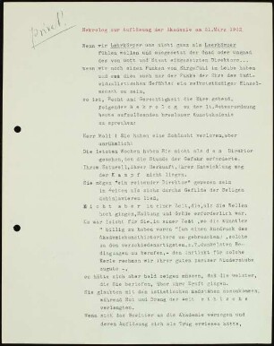 Nekrolog zur Auflösung der Akademie...