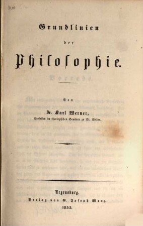 Grundlinien der Philosophie