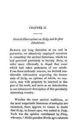 CHAP. II. - General observations on Sicily, and its first inhabitants