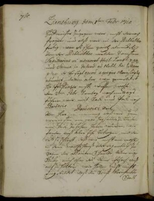 Bardowick 2. Februar 1710