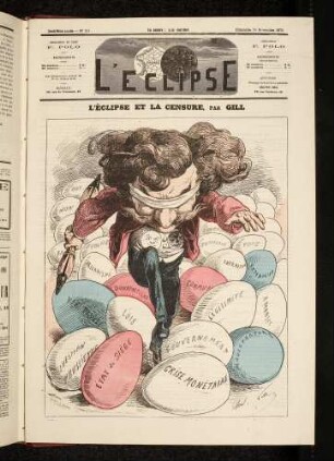 L'Éclipse et la censure, par Gill
