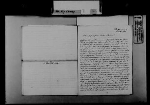 Schreiben von A. von Waldkirch-Ringk, Schaffhausen, an August Lamey: Furcht vor den politischen Verhältnissen in der Schweiz.