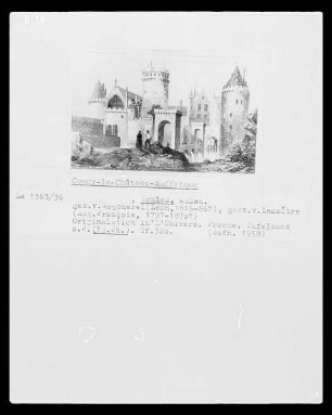 Coucy-le-Château-Auffrique, Schloss, Ansicht