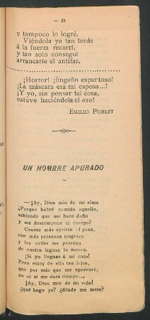 Un hombre apurado