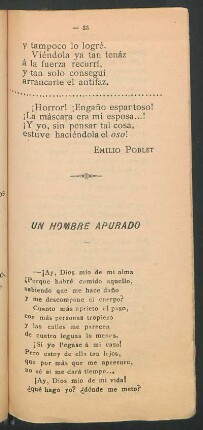 Un hombre apurado