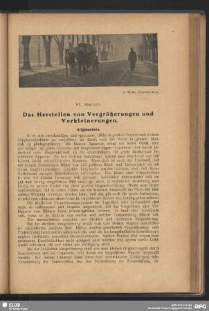 VI. Abschnitt - Das Herstellen von Vergrößerungen und Verkleinerungen