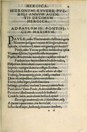 Hieronymi Rvvere, Pvervli Annvm Agentis Decimvm, Carmina : Heroica. Literaria. Domestica ...
