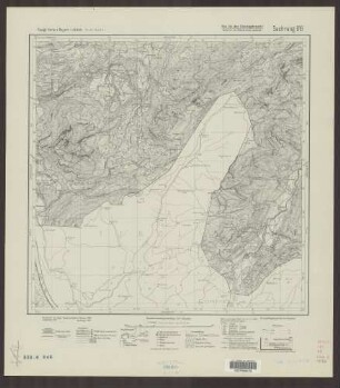 816 Sachrang ; Topographische Karte von Bayern 1:25.000 [Positionsblätter]