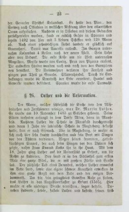 § 26. Luther und die Reformation