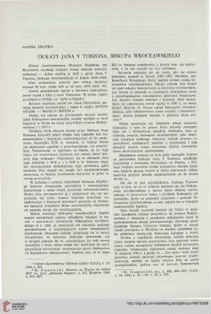 4: Dukaty Jana V Turzona, biskupa wrocławskiego