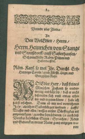 Zlatna, Oder von Ruhe deß Gemüths.