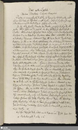 8. Capitel. Von dem Directorio Corporis Evangelici.