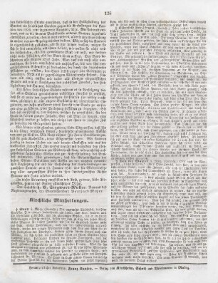 128 Kirchliche Mittheilungen