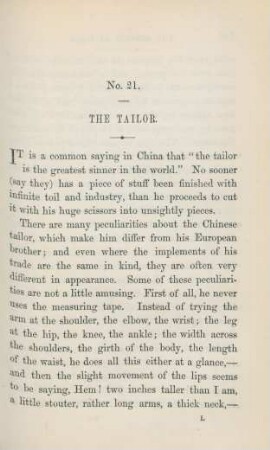 No. 21. The tailor