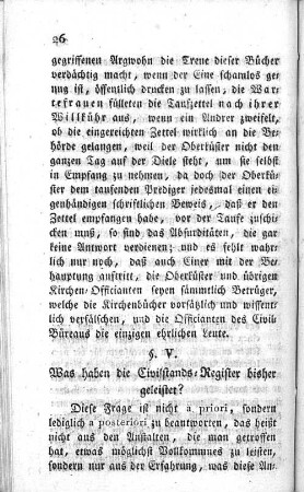 V. Was haben die Civilstands=Register bisher geleistet?