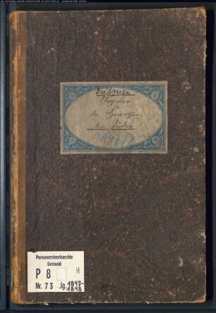 Zivilstandsregister der Juden der Gerichtskommission Dülmen mit Haltern (H 1847-1848) (Gemeinde: Dülmen, Kreis Coesfeld)