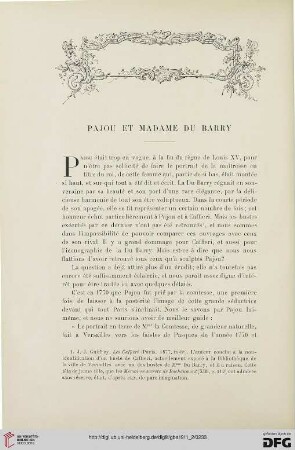 4. Pér. 6.1911: Pajou et Madame Du Barry