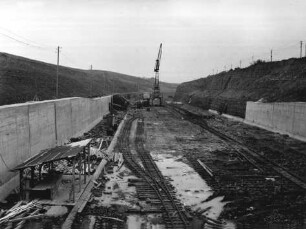 Hochwassersperrtor Gerlachshausen-Volkach/Main im Bau