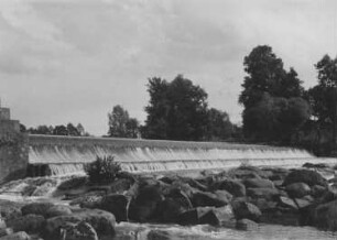 Sturzbett des Wehrs Hanekenfähr/Dortmund-Ems-Kanal