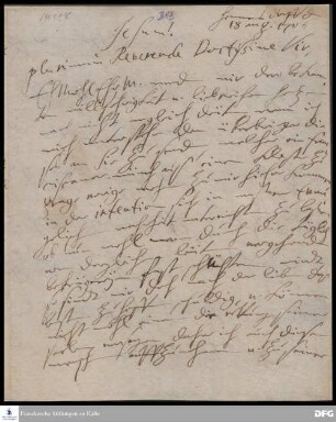 Brief von Henriette Catharina v. Gersdorff an August Hermann Francke.