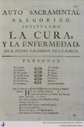 La Cura, y la Enfermedad.