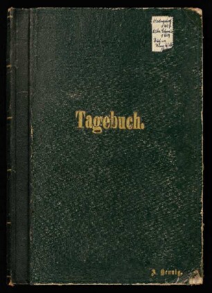 Reisetagebuch und Brief