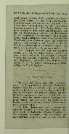 16. Das Interim