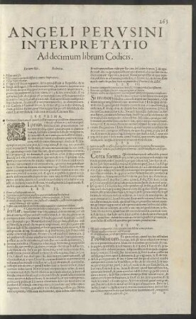 Angeli Perusini Interpretatio Ad decimum librum Codicis.