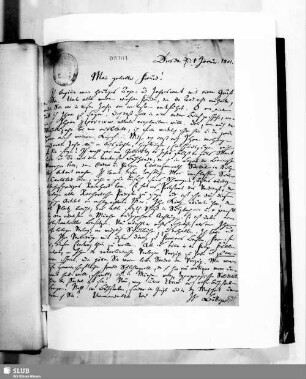 4,99: Briefe Böttiger an Fr. Jacobs 1801-1835 - Mscr.Dresd.h.37,4˚,Bd.99