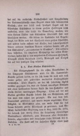 §. 5. Das Kloster Schlüchtern.