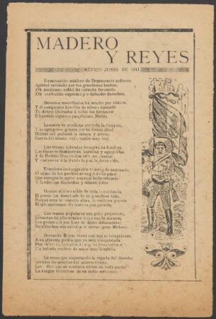Madero y Reyes : México Junio de 1911