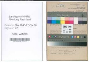 Entnazifizierung Wilhelm Nolte , geb. 01.03.1905 (Monteur)