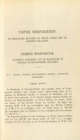 Eerste hoofdstuk. Algemeen overzicht van de Moluksche en verdere bovengenoemde eilanden