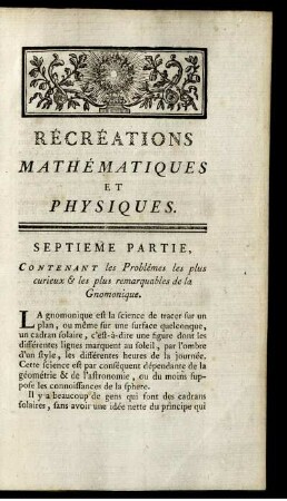 Septieme Partie.