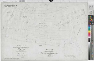 Lütgendortmund (Dortmund), Zusammenlegung Lütgendortmund-Nordost, Urkarte I Flur 2,3