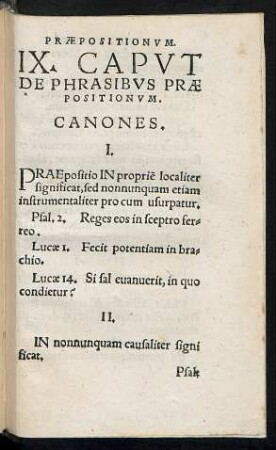 IX. Caput De Phrasibus Praepositionibus.